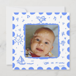 Bekendmaking van de geboorte van Bright Blue Songb Aankondiging