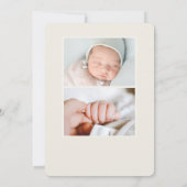 Bekendmaking van de geboorte van Bright Floral Blo Kaart (Achterkant)