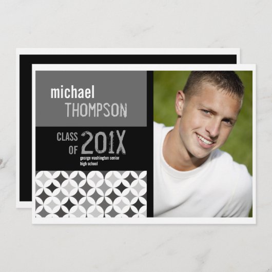 Bekendmaking van de Guy Graduation Party van het R Kaart (Voorkant / Achterkant)