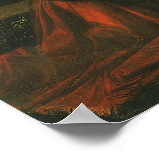 Bekendmaking van de Heer door Leonardo da Vinci Poster (Hoek)