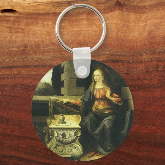 Bekendmaking van de Heer door Leonardo da Vinci Sleutelhanger (Achterkant)