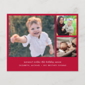 Bekendmaking van de jaarfoto van Budget Kerstmis (Achterkant)