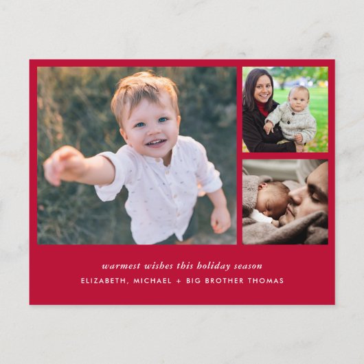 Bekendmaking van de jaarfoto van Budget Kerstmis (Achterkant)