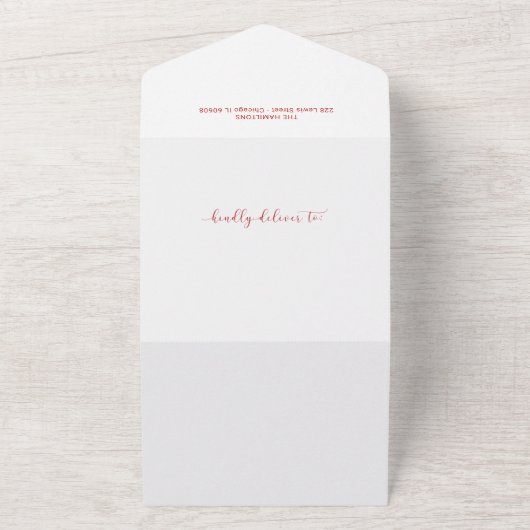 Bekendmaking van de kerstbeker van het script all in one uitnodiging (Buitenkant)