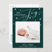 Bekendmaking van de kerstbeker van het script feestdagenkaart (Voorkant / Achterkant)