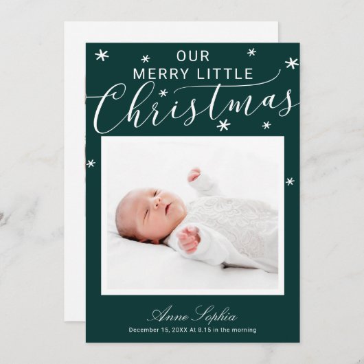 Bekendmaking van de kerstbeker van het script feestdagenkaart (Voorkant / Achterkant)