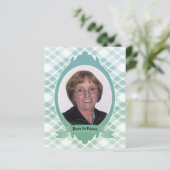 bekendmaking van de memoriale dienst (Staand voorkant)