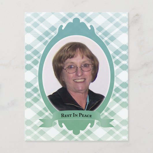 bekendmaking van de memoriale dienst (Voorkant)