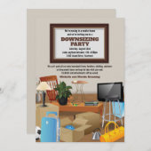 Bekendmaking van de Moving Housewarming Party Kaart (Voorkant / Achterkant)