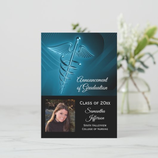 Bekendmaking van de opleiding tot medisch Logo fot Kaart (Staand voorkant)