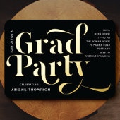 Bekendmaking van de Partij voor de graduatie Echte Folie Uitnodiging