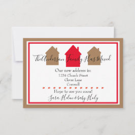 Bekendmaking van de platte Kaart - We zijn verhuis