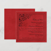 Bekendmaking van de rode zwarte zwenkpartij kaart (Voorkant / Achterkant)