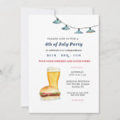 Bekendmaking van de vierde achtertuin BBQ-partij Aankondiging (Voorkant)