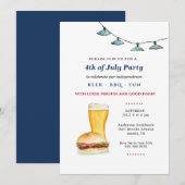 Bekendmaking van de vierde achtertuin BBQ-partij Aankondiging (Voorkant / Achterkant)