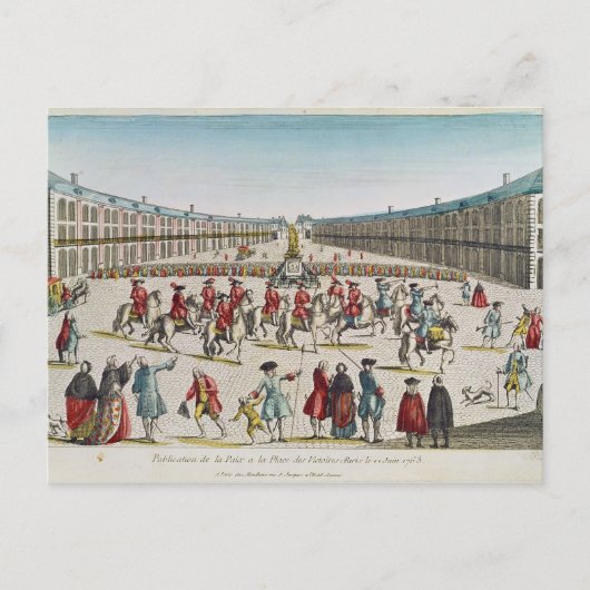 Bekendmaking van de vrede briefkaart (Voorkant)