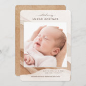 Bekendmaking van de Waterverf van Boho Gender Neut Kaart (Voorkant / Achterkant)