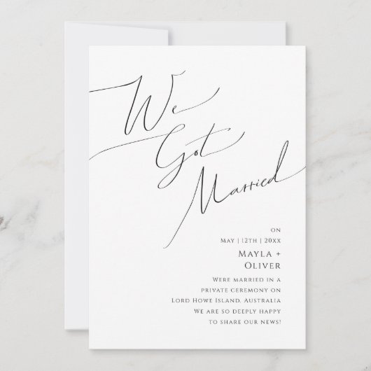 Bekendmaking van de whimsical-minimalistische Scri Kaart (Voorkant)