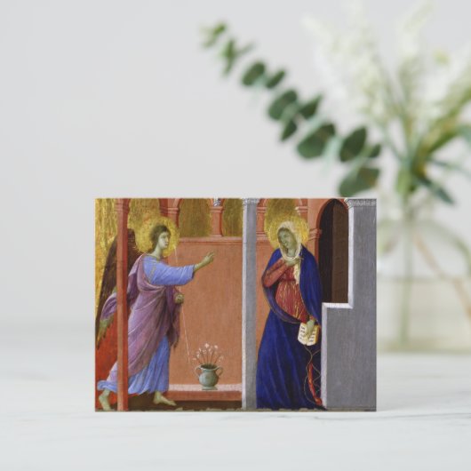 Bekendmaking van Duccio Briefkaart (Staand voorkant)