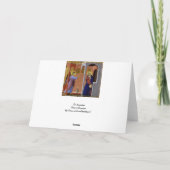 Bekendmaking van Duccio Feestdagen Kaart (Achterkant)