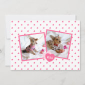 Bekendmaking van Girly Pink New Pet Adoption Aankondiging (Voorkant)