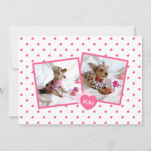 Bekendmaking van Girly Pink New Pet Adoption Aankondiging (Voorkant)