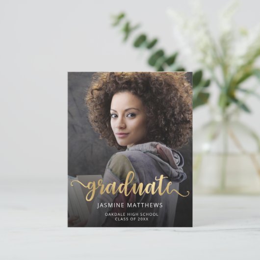 Bekendmaking van het Afstudeerder Budget Photo Gol (Staand voorkant)