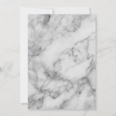 Bekendmaking van het Afstudeerder Chic Marble Typo Aankondiging (Achterkant)