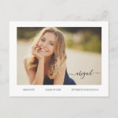 Bekendmaking van het Afstudeerder van het begrotin Briefkaart (Voorkant)