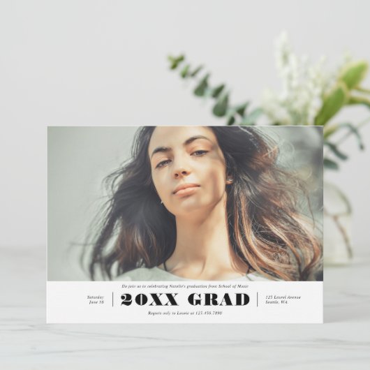 Bekendmaking van het Afstuderen Aankondiging (Staand voorkant)