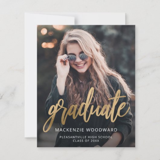 Bekendmaking van het Afstuderen Budget Photo Gold  (Voorkant)