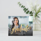 Bekendmaking van het Afstuderen Budget Photo Gold  (Staand voorkant)