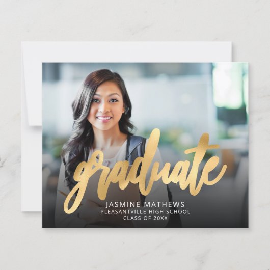 Bekendmaking van het Afstuderen Budget Photo Gold  (Voorkant)