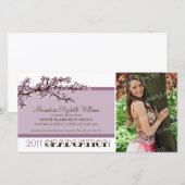 Bekendmaking van het Afstuderen Cherry Blossom (pa Aankondiging (Voorkant / Achterkant)