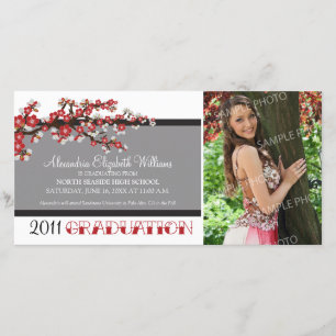 Bekendmaking van het Afstuderen Cherry Blossom (zw Aankondiging