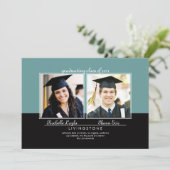 Bekendmaking van het Afstuderen Foto's Kaart (Staand voorkant)