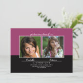 Bekendmaking van het Afstuderen Foto's Kaart (Staand voorkant)