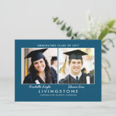 Bekendmaking van het Afstuderen Foto's Kaart (Staand voorkant)