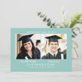 Bekendmaking van het Afstuderen Foto's Kaart (Staand voorkant)