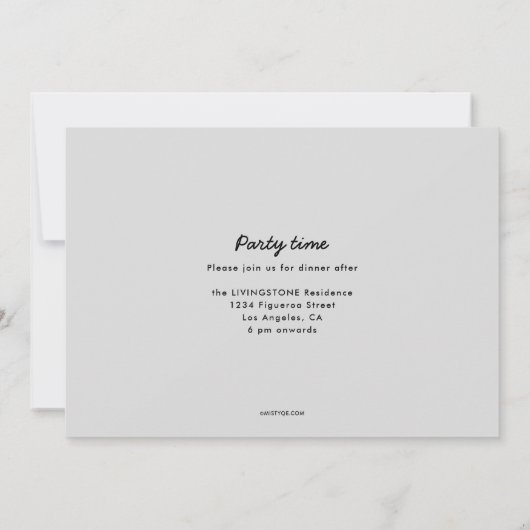 Bekendmaking van het Afstuderen Foto's Kaart (Achterkant)