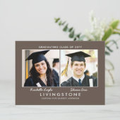 Bekendmaking van het Afstuderen Foto's Kaart (Staand voorkant)