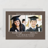 Bekendmaking van het Afstuderen Foto's Kaart (Voorkant / Achterkant)