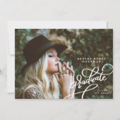 Bekendmaking van het Afstuderen Fun Corner Script Kaart (Voorkant)