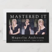 Bekendmaking van het Afstuderen op foto's Kaart (Voorkant)