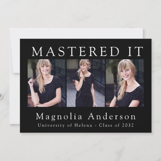 Bekendmaking van het Afstuderen op foto's Kaart (Voorkant)