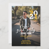 bekendmaking van het afstuderen; Partij Save The Date (Voorkant)