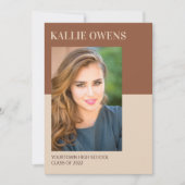 Bekendmaking van het Afstuderen van Brown Tan 2 (Voorkant)