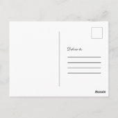 Bekendmaking van het Afstuderen van Burlap Lace Li Briefkaart (Achterkant)