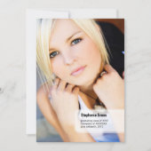 Bekendmaking van het Afstuderen van de Klassieke S Kaart (Voorkant)