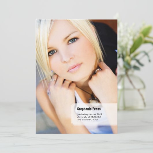 Bekendmaking van het Afstuderen van de Klassieke S Kaart (Staand voorkant)